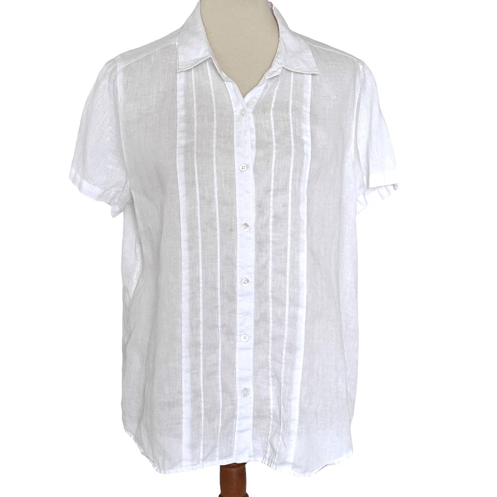 J Jill Linen Blouse Size Medium